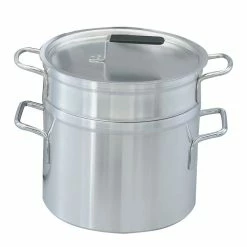 Hot Sale 😉 Vollrath 67708 Wear-Ever 10 Qt. Double Boiler With 8.5 Quart Inset ✔️