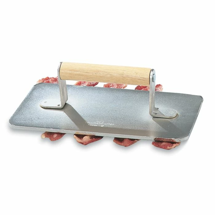 New 🎁 Vollrath Kitchen Utensils Vollrath® 47709 Cast Aluminum Steak Weight With Wooden Handle 🎉 1 New 🎁 Vollrath Kitchen Utensils Vollrath® 47709 Cast Aluminum Steak Weight With Wooden Handle 🎉