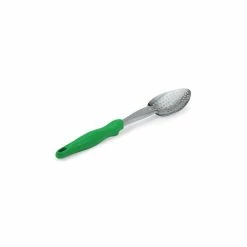 Outlet 🧨 Spoons Vollrath 6414270 Green Handled Perforated 13-13/16" Basting Spoon ⌛